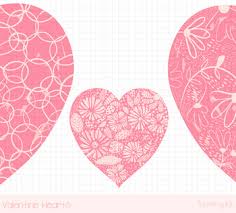 Check spelling or type a new query. Valentine Hearts Clipart Set Love Clip Art Floral Pink Hearts Flower Hearts