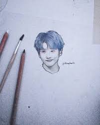 Nctdream Nct2018 Jisung Lukisan Pensil Warna Sketsa Gambar