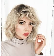 Style a creamy blonde blunt bob hairstyle and for the bangs, create a middle part. 15 Best Blonde Bob Hairstyles For 2020
