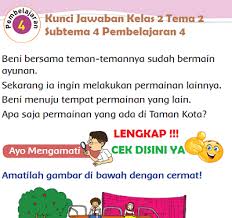 We did not find results for: Lengkap Kunci Jawaban Kelas 2 Tema 2 Subtema 4 Pembelajaran 4 Simple News Kunci Jawaban Lengkap Terbaru