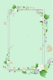 Fresh Green Flower Border Theme Poster Flower Background Wallpaper Mint Green Wallpaper Vintage Flowers Wallpaper