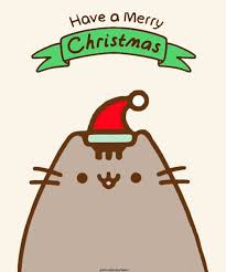 Happy Holidays From Pusheen To You Image Created By Me Pusheen Cute Pusheen Christmas Pusheen Cat Kawaii christmas grey tabby kitty cat card | zazzle. pusheen christmas