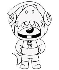 Einzigartige brawl stars poster bestellen von künstlern designt und verkauft hochwertiger druck bilder für wohnzimmer, schlafzimmer und mehr. Leon Shark Von Brawl Stars Malvorlagen Kostenlos Ausdrucken