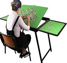 Amazon Com Beautygaga Gaga Adults Kids Children Wooden Jigsaw Puzzle Table For Puzzle Games Portable Folding T Jigsaw Puzzle Table Puzzle Storage Puzzle Table