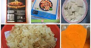 Gunting kulit popia , jemurkan sekejap dan goreng kekuningan. Resepi Kerepek Popia Cheese Hanya Dengan 4 Bahan Sahaja Sekejung Com