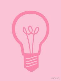 Pink Light Bulb Postcard By Xooxoo Redbubble