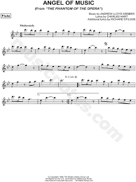 Phantom of the opera flute sheet music, hd png download is a hd free transparent png image, which is classified into music png,music notes png,music symbols png. Angel Of Music From The Phantom Of The Opera Sheet Music Flute Solo In Bb Major Download Print Sku Mn0093623