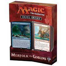 Golgari matchup from my own large modern collection. Mtg Duel Decks Merfolk Vs Goblins English Games Miniatures Via Ludibunda