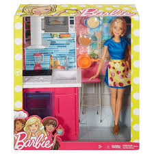 Barbie Doll Amp Furniture Dvx54 Barbie Barbie Playsets Barbie Doll Set Barbie Kitchen