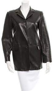 Jil Sander Leather Fitted Jacket Leather Jackets Women Jackets Workout Jacket