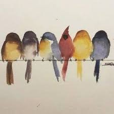 Bird A La Mode Reddit 2020 Great From Each Other Beach Canvas Painting Painting Landscapes Sunset Painting Decoration Chalk Pai In 2020 Bird Watercolor Paintings Watercolor Bird Art Painting