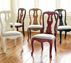 Queen Anne Upholstered Chair Pottery Barn Dining Chair In Red Kind Of A Wild Card But Per Upholstered Chairs Cheap Dining Room Chairs Dining Room Chairs