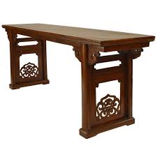 Large 19th C Chinese Console Table With Carved End Panels In 2020 Large Console Table Console Table Modern Console Tables