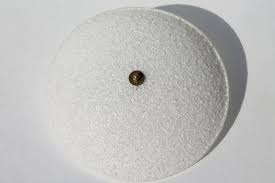 Mid Century Mod Vintage Popcorn Plastic Clip On Lamp Shade For Single Bulb Ceiling Light Fixture