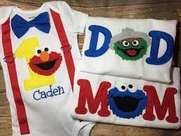 4.8 out of 5 stars 47. Boys Sesame Street First Birthday Bodysuit Or Tshirt With Elmo Birthday Party Boy Elmo Birthday Elmo Birthday Party
