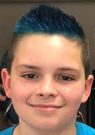 Short Spikes With Blue Dye Boys Blue Hair Boys Haircuts Kids Hair Color