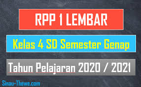 Belakang ini, banyak aplikasi yang hadir terutama yang memiliki fitur untuk menonton secara langsung. Lengkap Rpp 1 Lembar Kelas 4 Sd Semester Genap 2020 2021 Sinau Thewe Com