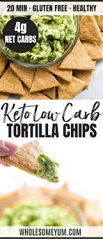 The Best Low Carb Tortilla Chips Recipe Ever These Keto Tortilla Chips Are Made Low Carb Tortilla Chips Recipe Healthy Low Calorie Meals Tortilla Chip Recipe