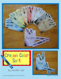 Color Sorting Crayon Color Match Activity Early Childhood Activities Preschool Activities Preschool Colors