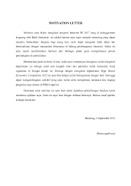 A cover letter can also help you make a generic resume appear more tailored for t. Doc Motivation Letter Khairil Ridwan Academia Edu