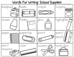 These school coloring pages are a great way to get your kid's excited about back to school. Pin On Writing Lists