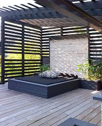 Outdoor restaurant terrace with wooden furniture. Modern Terrace Design Cool Lounge Furniture Outdoor Interior Design Ideas Avso Org