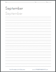 Alphabet letters, words, numbers, sentences, and poems. Months Of The Year Handwriting Worksheets Student Handouts