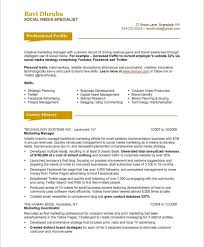 Social Media Specialist Page1 Resume Makeover Media Specialist Resume Examples