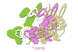 Download 3d Multi Layer Bunny Out Of Mandala 2 Graphic By Sintegra Creative Fabrica PSD Mockup Templates