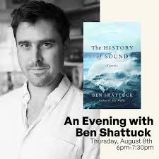 Excited to be hosting local author, Ben Shattuck as he shares
