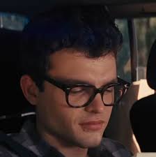 dark haired with glasses boy aesthetic