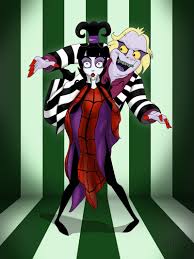 Adam and barbra are like lydia's ghost parents. Personal Poltergiest By Zellykat Beetlejuice Cartoon Lydia Deetz Cartoon Tim Burton Beetlejuice