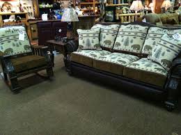 Pinecreek Sofa And Rocker With Ontario Bear And Cantina Cocoa Leather Sofa 1999 Rocker 1299 Beautiful Sofas American Hardwood Sofa