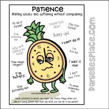 Patience Coloring And Activity Sheet Bible Lessons For Kids Bible Lessons Bible Crafts