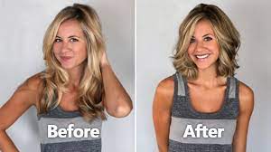 Carefully dry it without any styling products so that your curls remain naturally soft and resilient. Amazing Haircut Style Before Amp After Hair Beauty Skin Deals Me Fashion Love Cute Style Women Mak Long To Short Hair Hair Makeover Mom Hairstyles