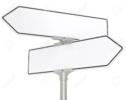 White Road Signs Blank Directional Road Signs White For Copy Space Isolated Stock Photo Picture And Royalty Free Image Image 13991711