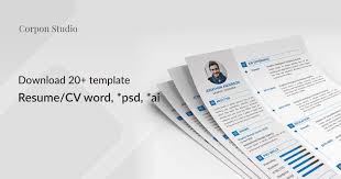 Then make sure you stand out from the crowd! Kumpulan 20 Template Resume Cv Dalam Format Word Psd Ai Indd Jago Desain