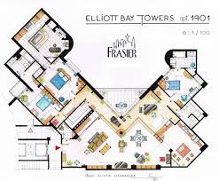 Frasier Floor Plan Drawing Apartment Floor Plan House Floor Plans