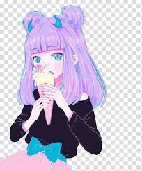 Did a pastel challenge (pastel girl). Anime Pastel Kawaii Art Drawing Anime Transparent Background Png Clipart Png Free Transparent Image