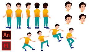 Step By Step 2d Character Design Rigging Animation Tutorial In Flash Animation Tutorial Character Design Adobe Animate