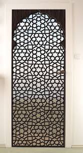 Ds232 Door Sticker Oriental Pattern Desert Background Oriental Pattern Islamic Motifs Jaali Design