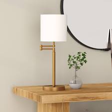 Shop wayfair for all the best swing arm table lamps. Moby Swing Arm Blackened Bronze Table Lamp With Empire Shade Overstock 31998303