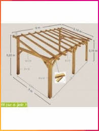 Charpente En Kit Cet Auvent Bois Sherwood 5mx3 Est Un Carport Bois Adosse Ou A 5mx3 Adosse Auvent Bois In 2020 Backyard Patio Designs Backyard Patio Backyard