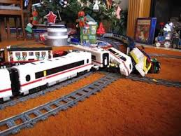 Lego Train Crash High Speed Eurostar And Ice 3 On 9v Double Track Train Crash Train Lego Trains