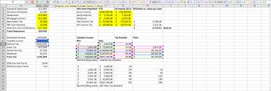 Free Tax Estimate Excel Spreadsheet For 2019 2020 Download