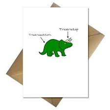 The front of each card features a sweet and simple image paired with clever puns and playful wording. Cute Pun Dinosaur Birthday Card Youre Triceratops Kids Funny Cards Any Occasion Ebay