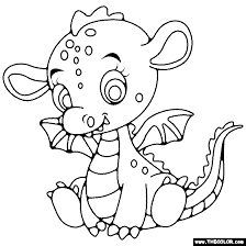 Dragon tales with baby dragon tales coloringpages. Fairy Tale Online Coloring Pages