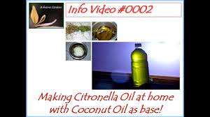 Set the jar down and leave it for three days. Easy Way Of Making Citronella Oil At Home With Coconut Oil As Base Youtube