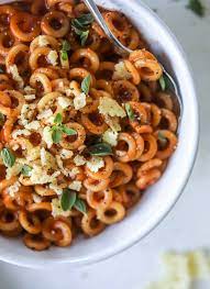 Homemade Spaghettios With Crunchy Manchego Recipe Wholesome Food Comfort Food Food