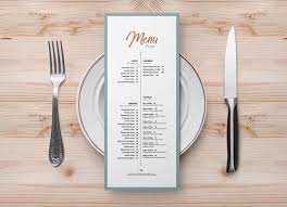 Download Free Restaurant Vertical Menu Mockup Psd Good Mockups